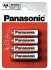 4er-Packung Panasonic AA-Batterien R6R